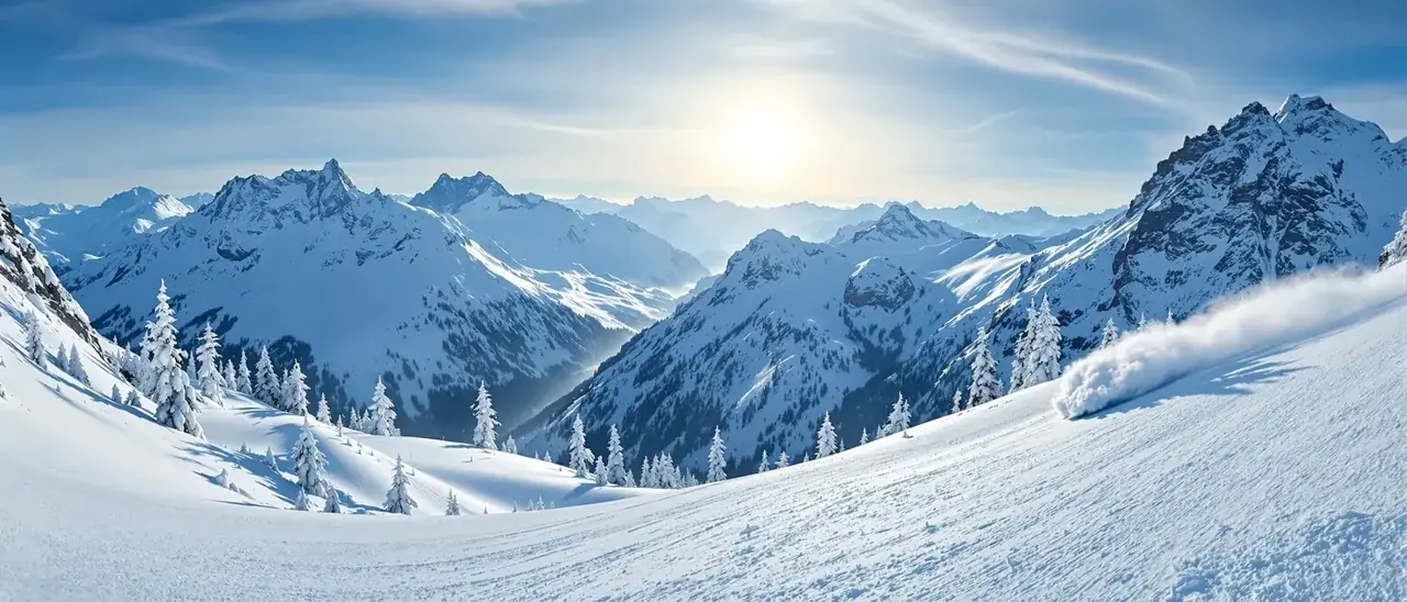 滑雪专题背景图